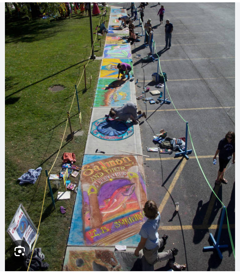 Chalk pavement art competition